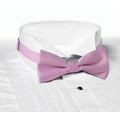 Pink Banded Bow Tie